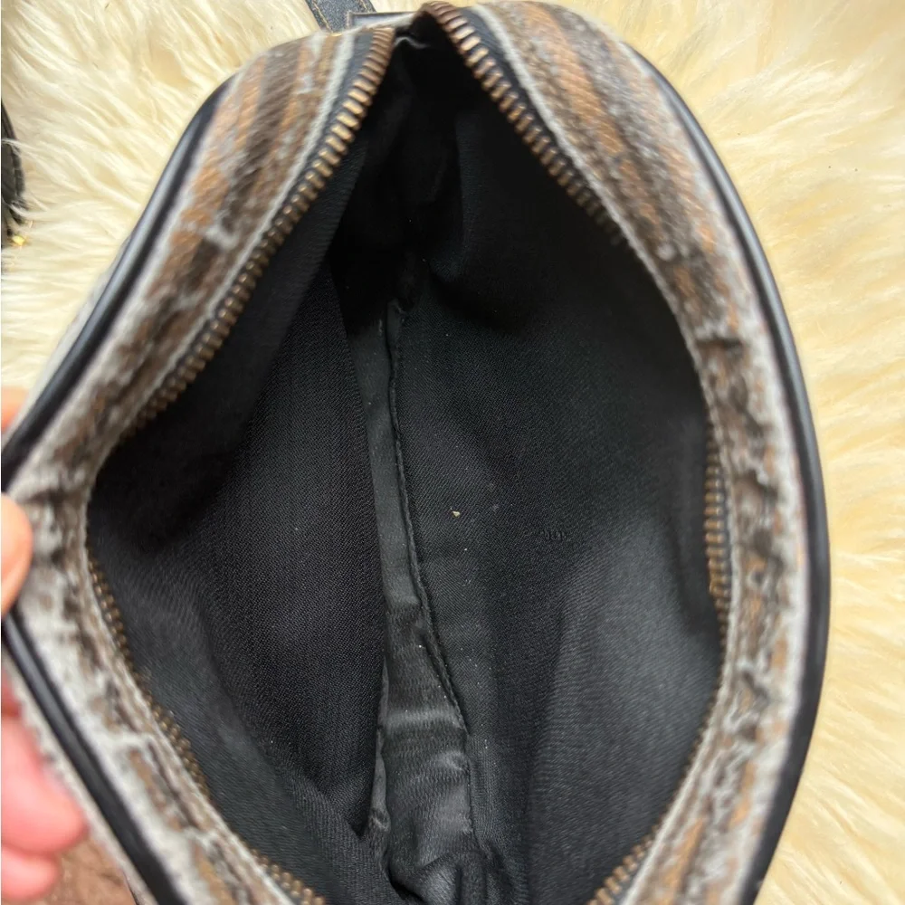 Fendi Vintage Pequin Crossbody Coated Canvas Small 7x6x1,5 - Picture 8 of 11